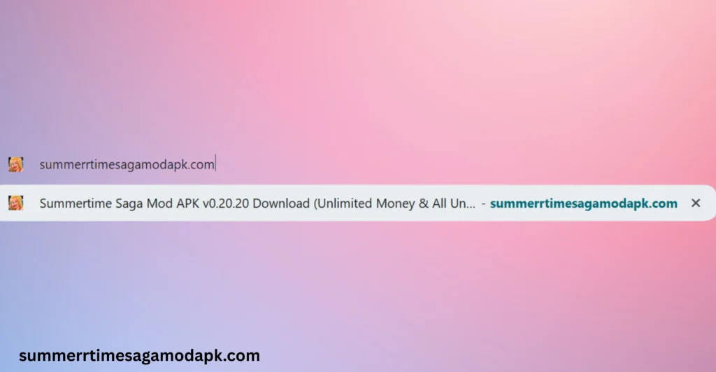 Summertime saga mod apk Installation guide